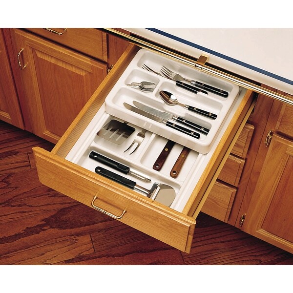 Shop Rev A Shelf Rt 12 3h Rolling Tray Series Shallow Cutlery Tray