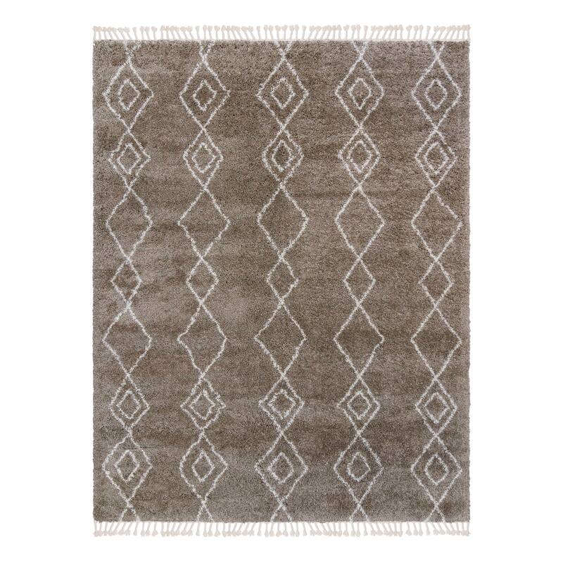 Gertmenian Zurich Modern Bohemian Plush Soft 2" Polypropylene Shag Area Rug