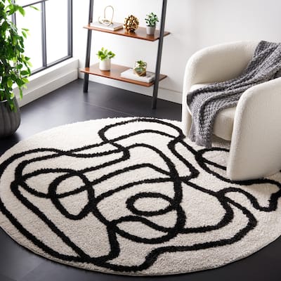 SAFAVIEH Norway Shag Judie Mid-Century Modern 1.2-inch Thick Rug