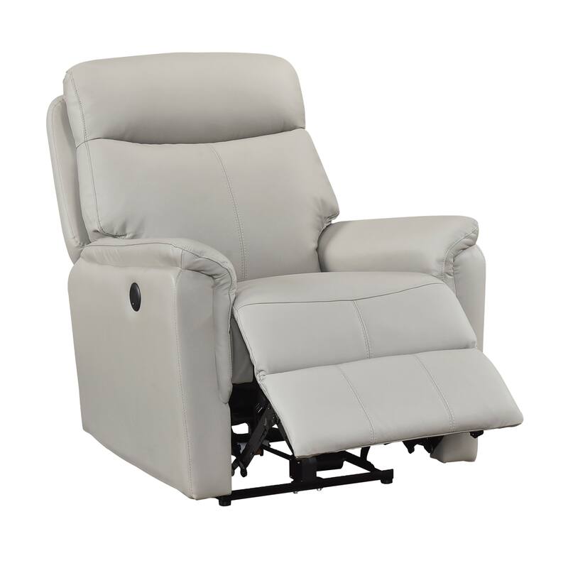 Fremont & Park Beau 33" Leather Power Reclining Chair - Power Control, Charging Ports