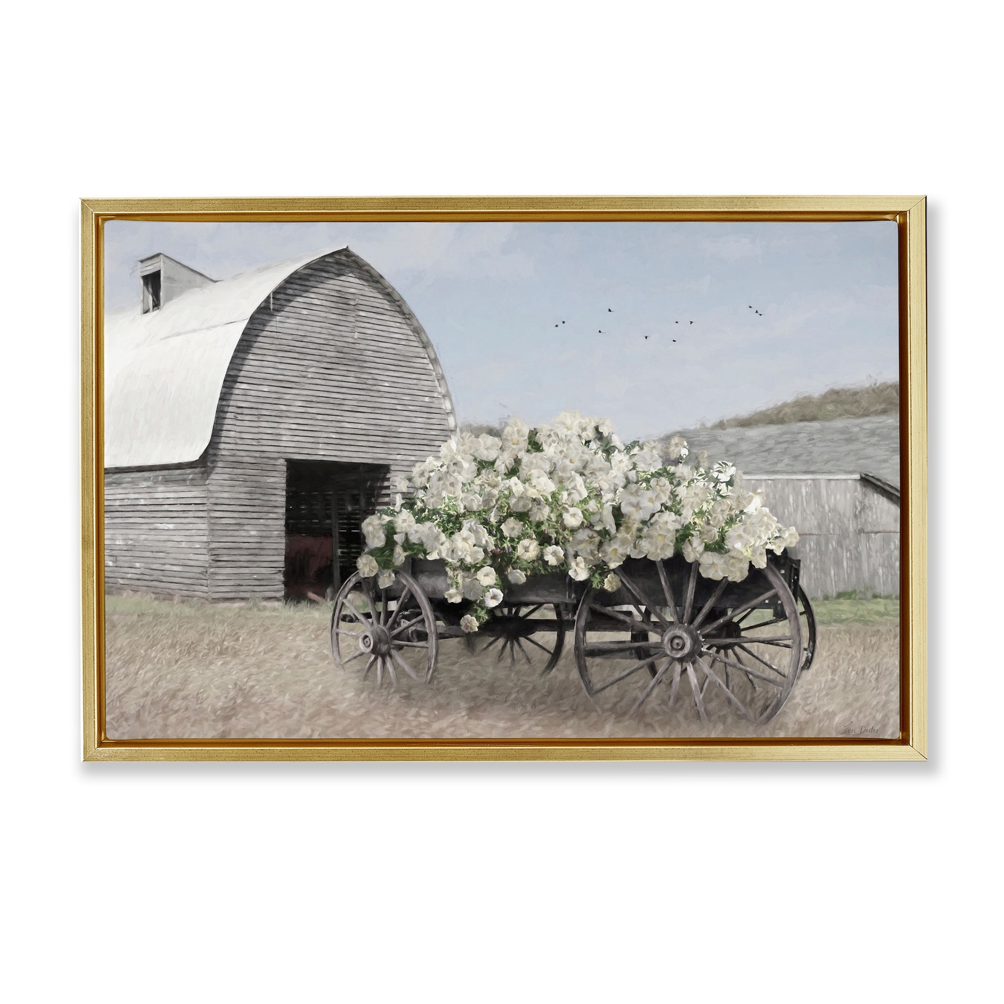 Stupell Wagon Full of Sunshine Framed Floater Canvas Wall Art Design By Lori Deiter