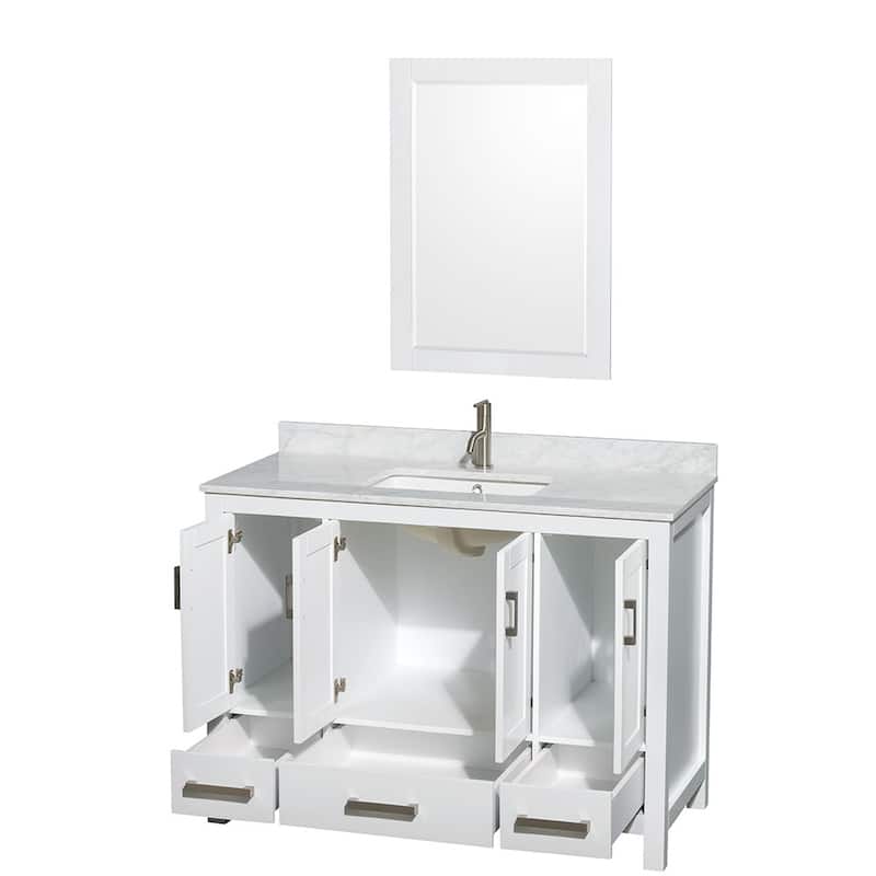 Wyndham Collection WCS141448SUNSM24 Sheffield 48" Free Standing Single