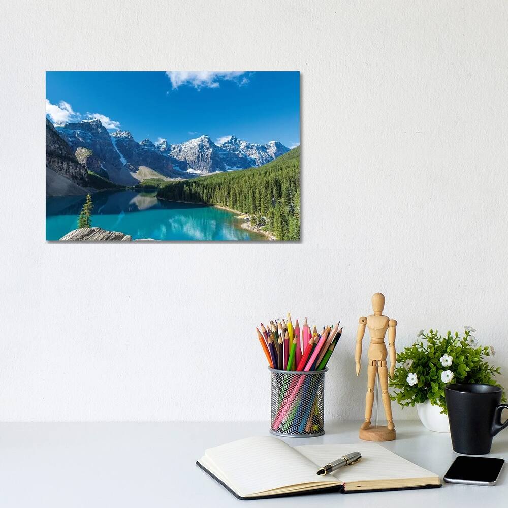 iCanvas "Moraine Lake, Banff National Park, Canadian Rockies, Alberta, Canada" by Panoramic Images Canvas Print