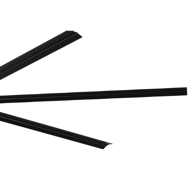 96 Inch Industrial Ceiling Fan with Light 7 Aluminum Blades and 6 Speed Remote Black