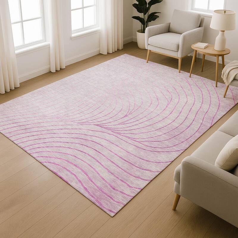 Premium Washable Super Soft Modern Wave Mayfield Rug