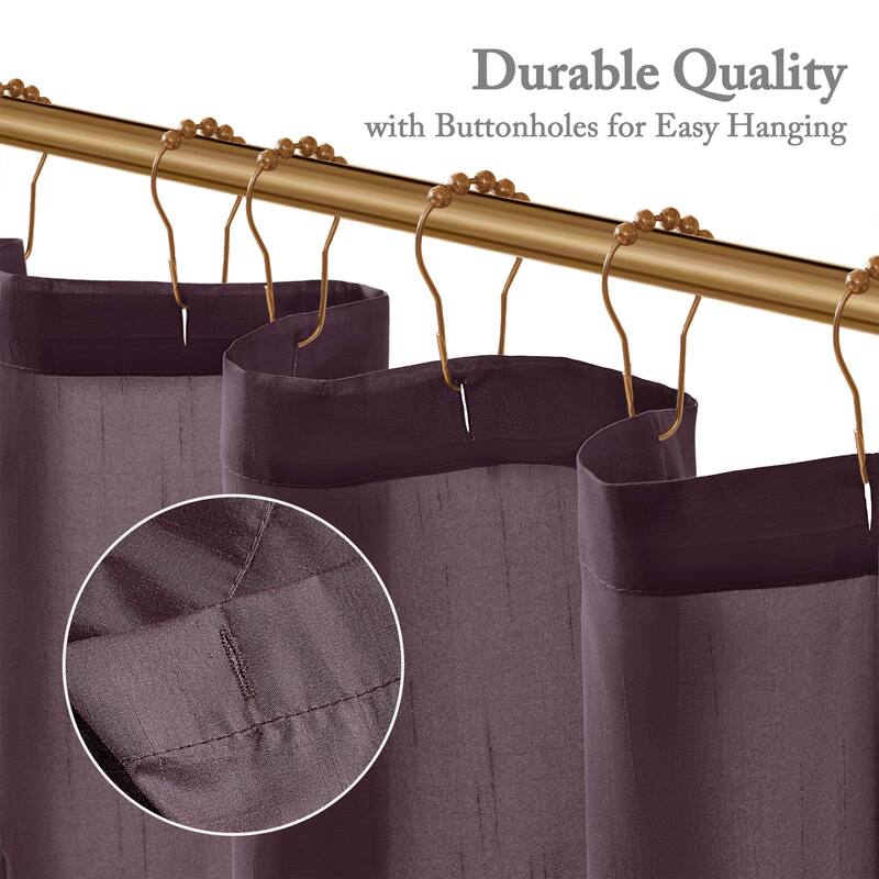 Madison Park Laurel Tufted Semi-Sheer Shower Curtain