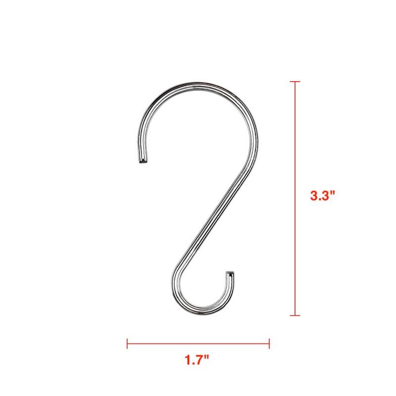 Utopia Alley Rustproof Zinc Shower Curtain Hooks Rings, Set of 12