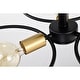 preview thumbnail 9 of 9, Lucina Semi Flush Mount Ceiling Light Matte Black Finish 3-Light - N/A