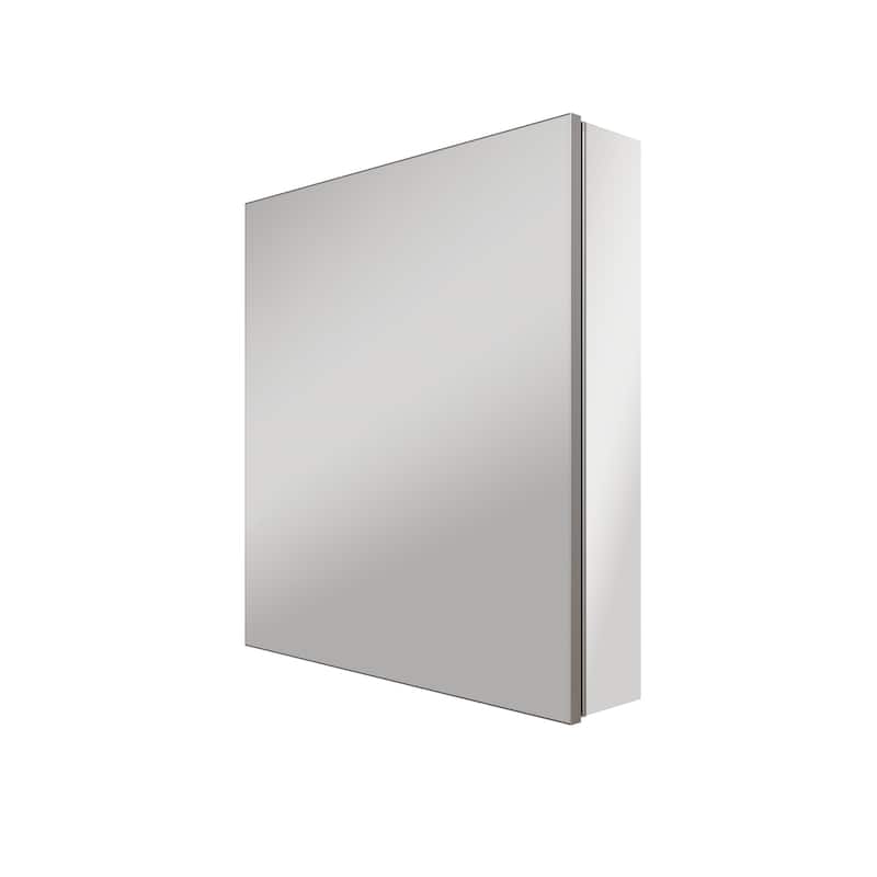 Modland Single Door Bathroom Medicine Cabinet with Mirror Adjustable Shelves,Recessed or Surface Mount