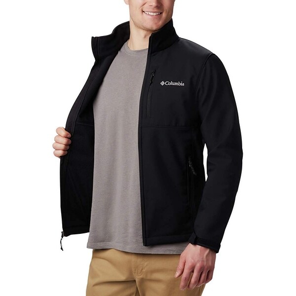 columbia men's ascender softshell jacket black