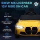 preview thumbnail 6 of 7, 12V BMW M4 Licensed Kids Electric Car with Parent Remote Control, Suspension, LED Lights & Soft Start (Yellow)