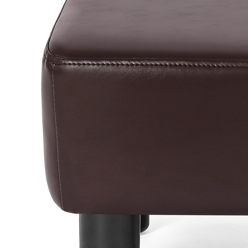 Adeco Small Footstool PU Leather Ottoman Footrest Modern Rectangular - On  Sale - Bed Bath & Beyond - 34859128