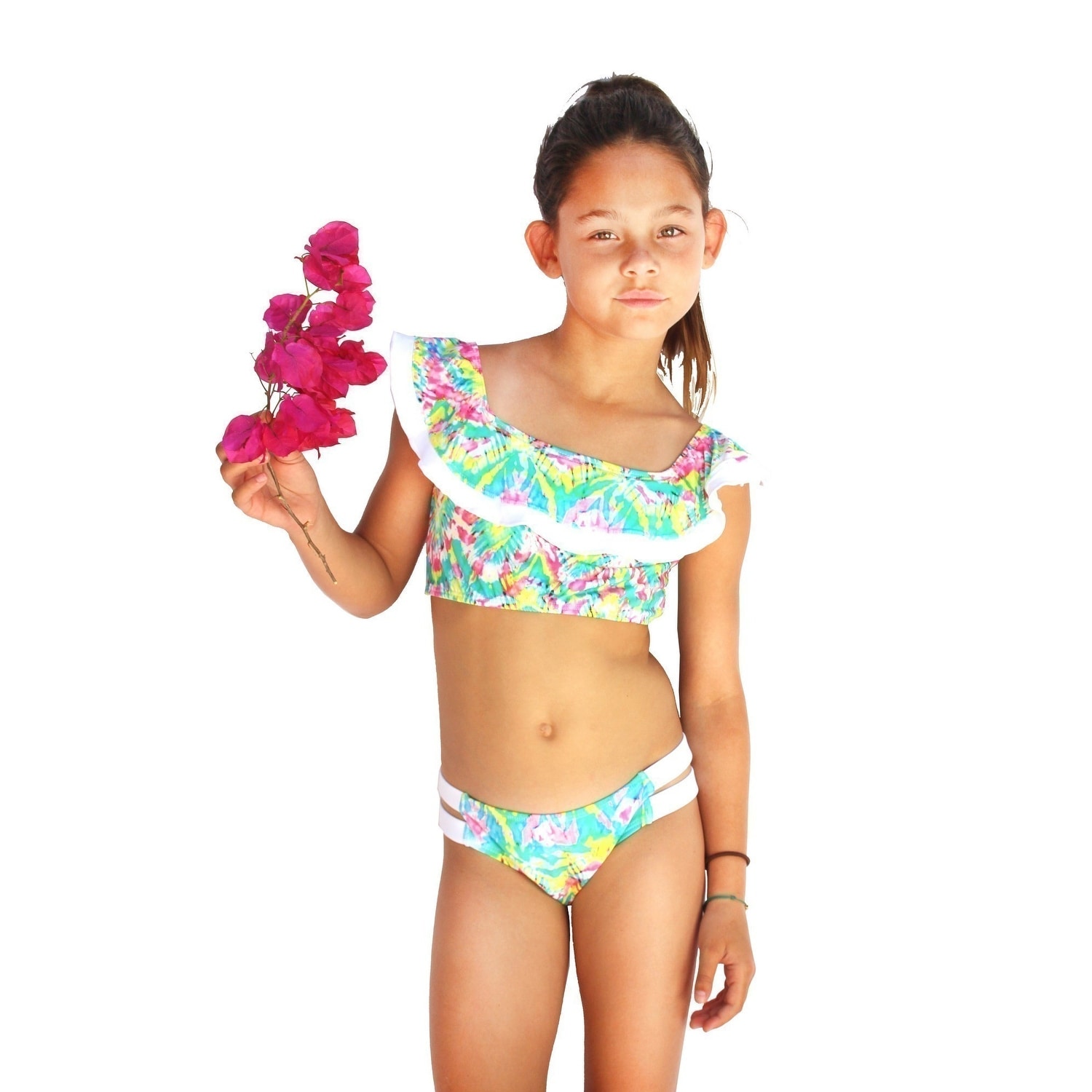 Shop Azul Girls Multi Color Free Spirits Peasant 2 Pc Bikini