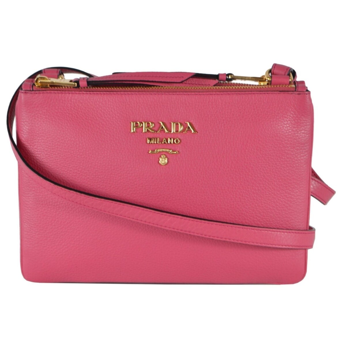 prada double zip crossbody bag