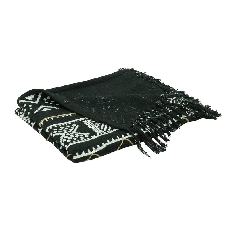 Mudcloth Design Throw