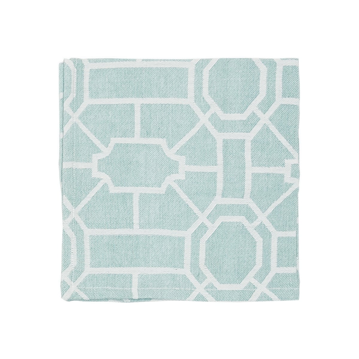 Trellis Sea Glass Cotton Napkin Set of 6 - Set of 6