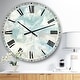 preview thumbnail 7 of 6, Designart 'Pale Blue Shade III' Modern Farmhouse Large Wall CLock 23 in. wide x 23 in. high