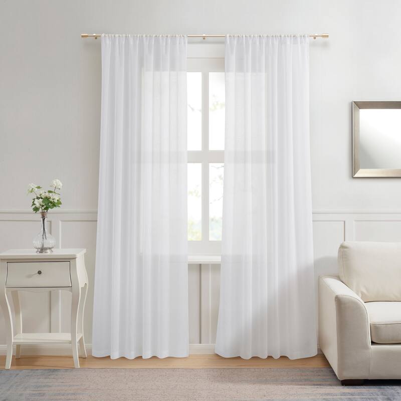 DKNY Fin Curtain Rod and Finial Set