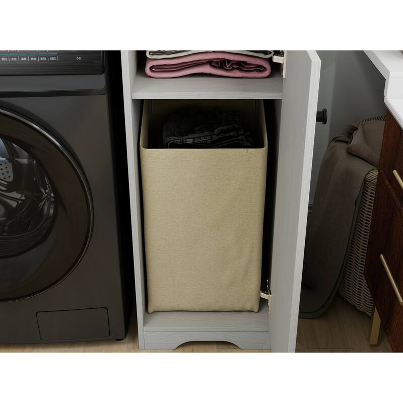 Anmytek Space Saving Storage Cabinet Laundry Washer Pedestal Kitchen Appliance Organizer