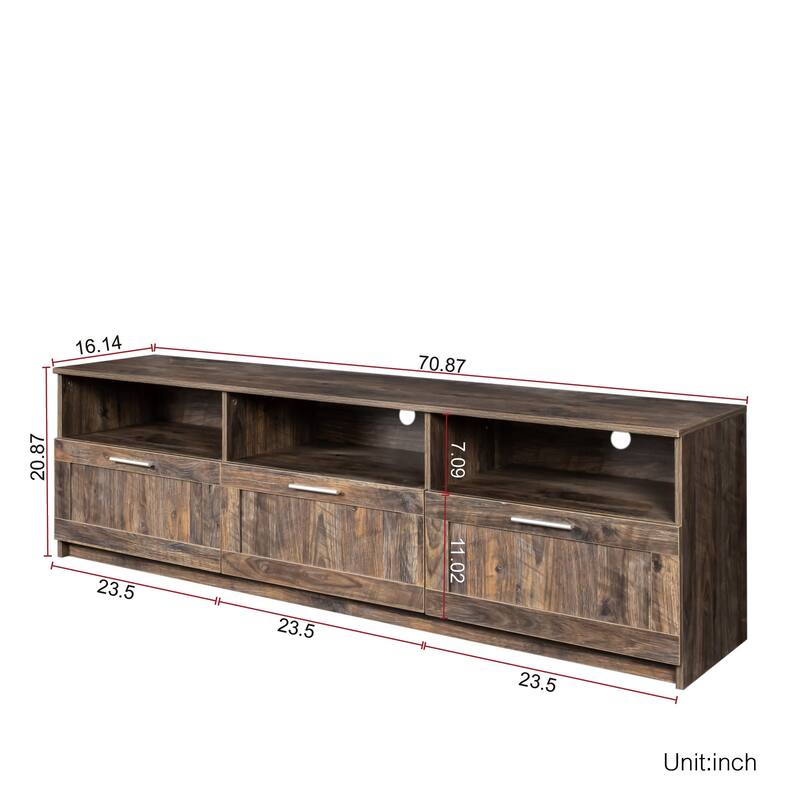 Modern Minimalist 80" TV Cabinet, High-end TV Stand Media Console