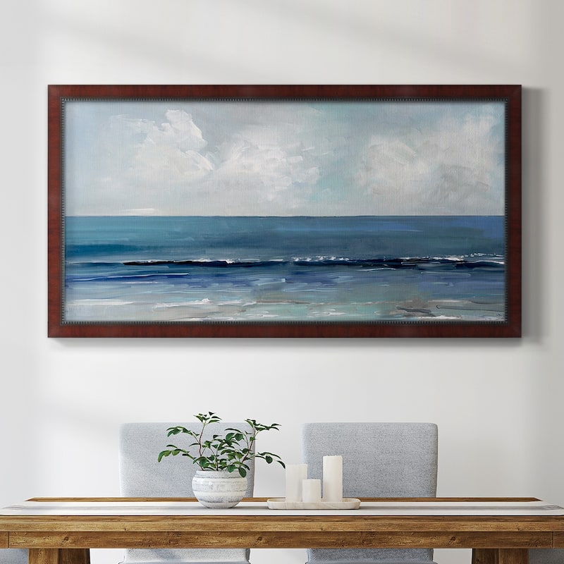 Blue Seas Premium Framed Canvas- Ready to Hang