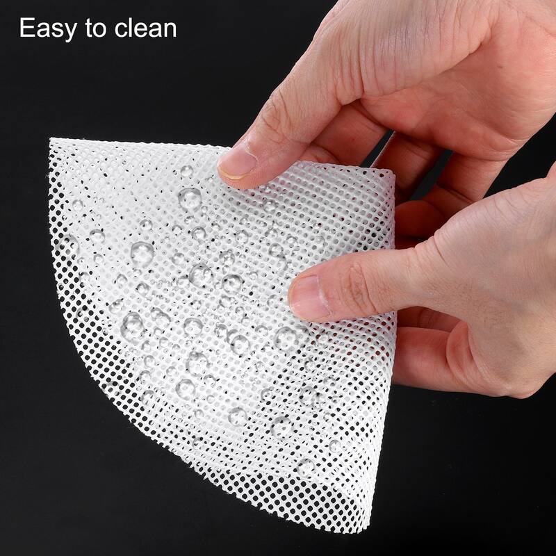 10 Pcs Reusable Round Non-Stick Steamer Liners Mesh Mat Pad, White