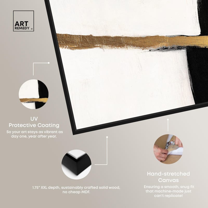 Weight of Black II Canvas Set of 2 by Art Remedy