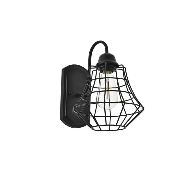 Penelope 1 light black Wall Sconce