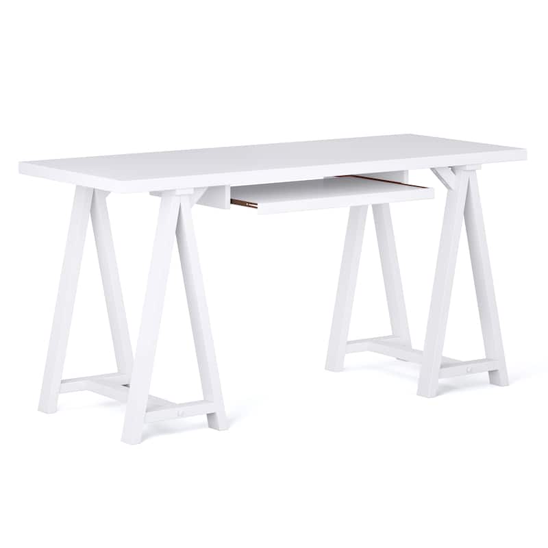 WYNDENHALL Hawkins SOLID WOOD Modern Industrial Writing Office Desk