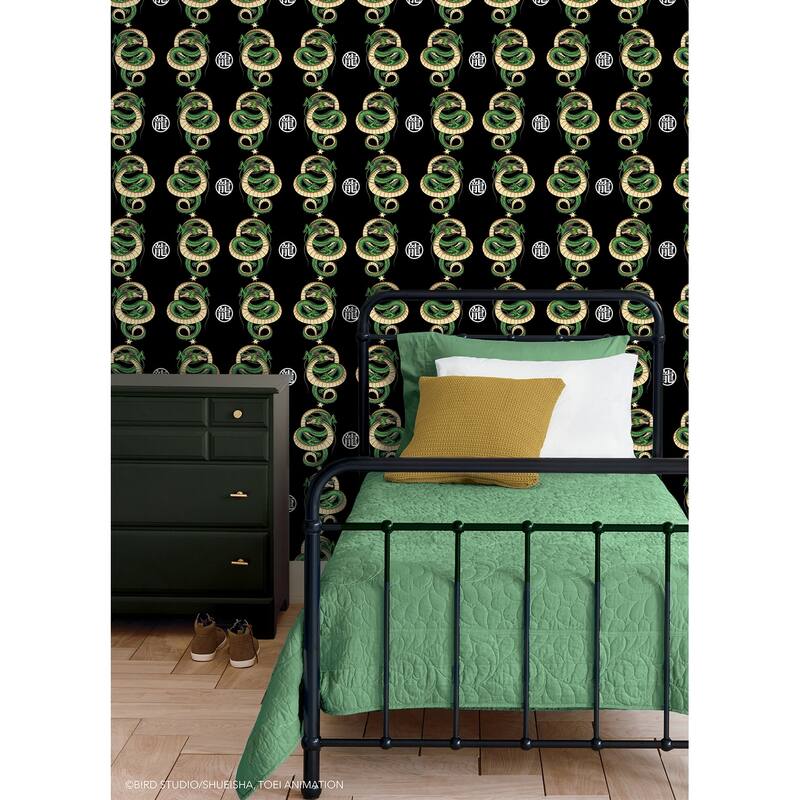 RoomMates Dragon Ball Z Shenron Dragon Black Peel and Stick Wallpaper - N/A