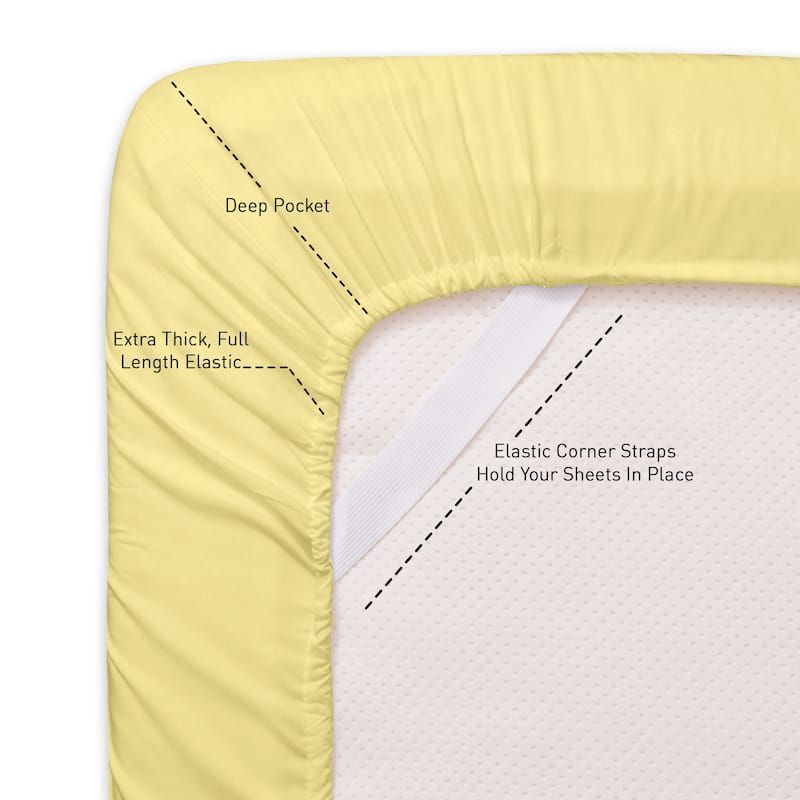 Brushed Microfiber RV Queen 4-Piece Bed Sheet Set
