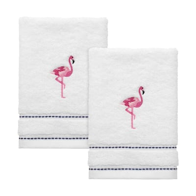 Izod Flamingo 2-Pack Fingertip Towel Set - Fingertip Towel 2pk Set