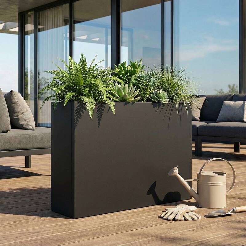 Metal Planters for Outdoor Plants Planter Box
