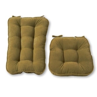 Moss Hyatt 2-Piece Reversible Jumbo Rocking Chair Cushion Set