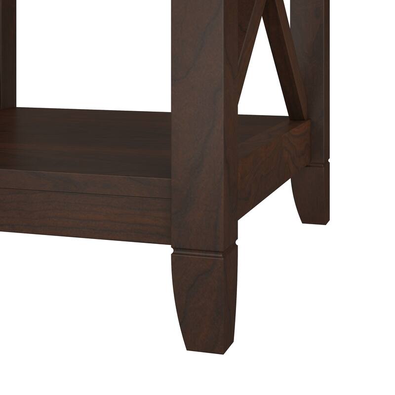 Bush Furniture Key West Tall 5 Shelf Bookcase with Adjustable Shelves