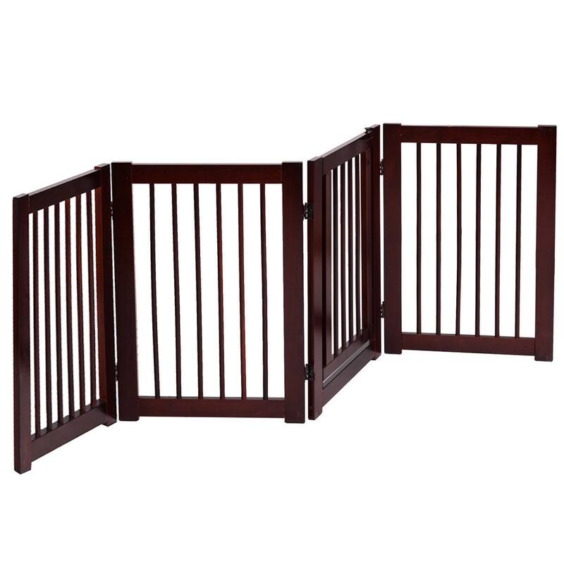 30" Configurable Folding 4 Panel Wood Fence - 80" x 30" x 0.8"