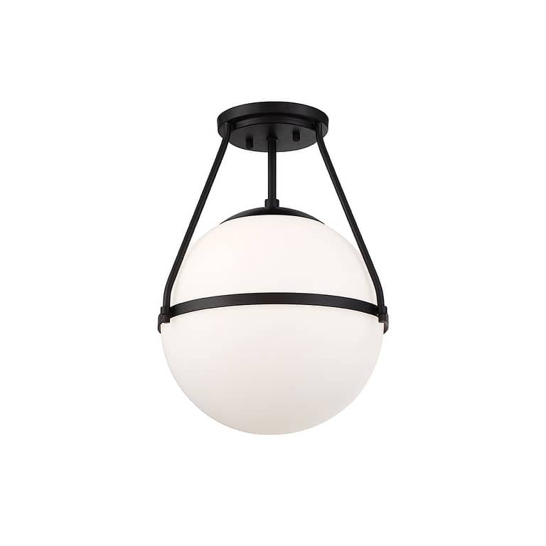 Meridian M60054 1-Light Semi-Flush Mount