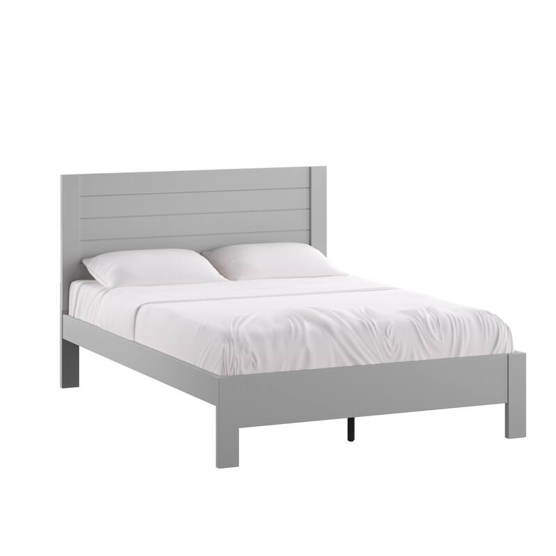 Davidson Horizontal Panel Platform Bed by iNSPIRE Q Classic - Frost Grey - Full