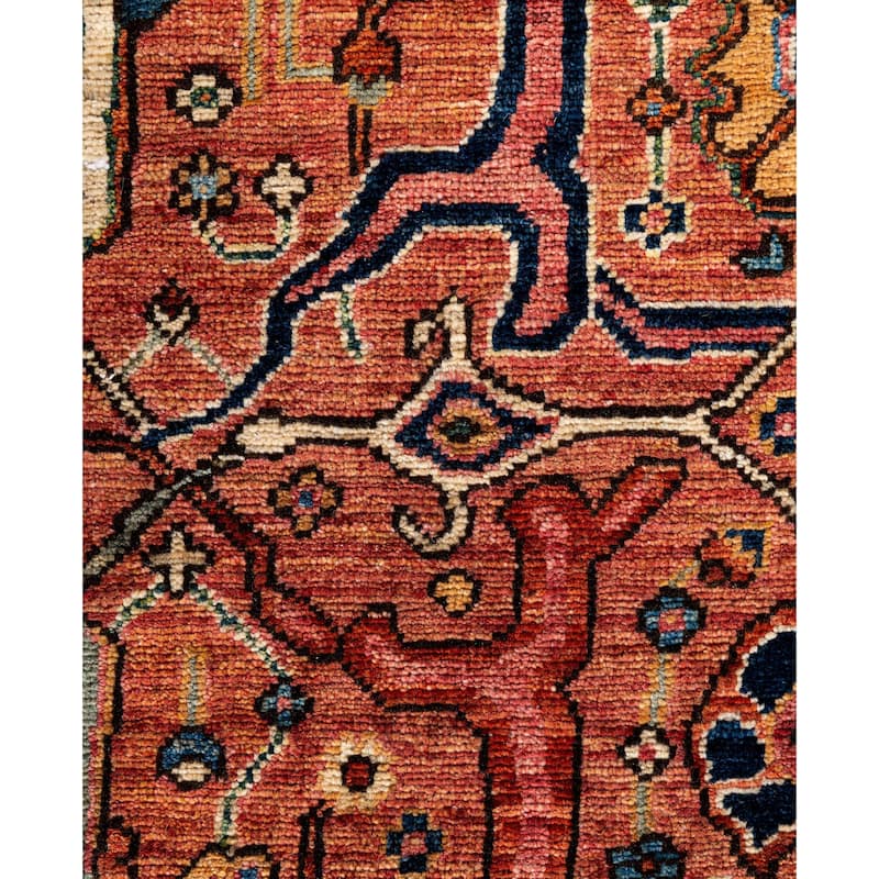 Serapi One-of-a-Kind Hand-Knotted Area Rug - Pink - 4' 0" x 5' 10"