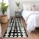 preview thumbnail 67 of 101, Machine Washable Indoor/ Outdoor Chantille Abstract Dots Rug