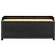 preview thumbnail 4 of 4, 47.2" Patio Storage Bench, Poly Rattan Storage Bench, Designed With a Spacious Trunk, Outdoor Bench