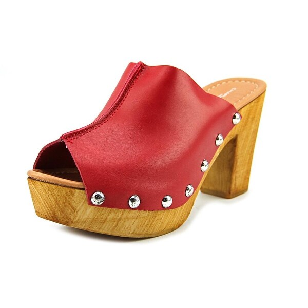 Charles David Cari Women Open Toe Leather Platform Sandal