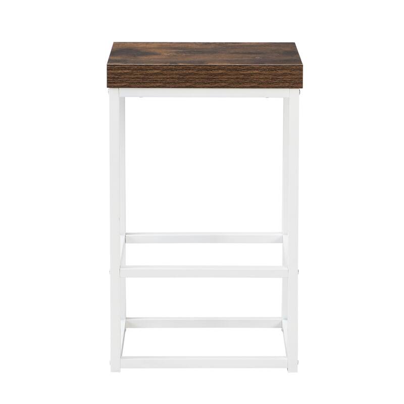 Farmhouse Kitchen Island Set with Drop Leaf and 2 Seatings