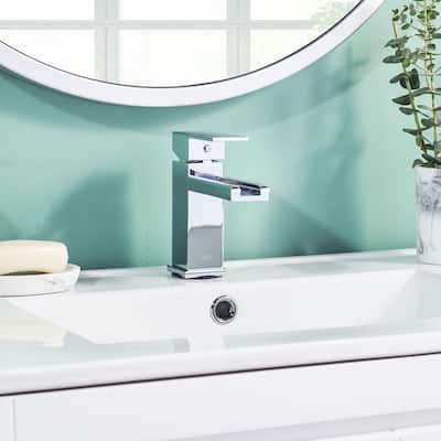 SAFAVIEH Solea Balance Chrome Single-handle Bathroom Faucet - 1.9" x 5.8" x 5.9"