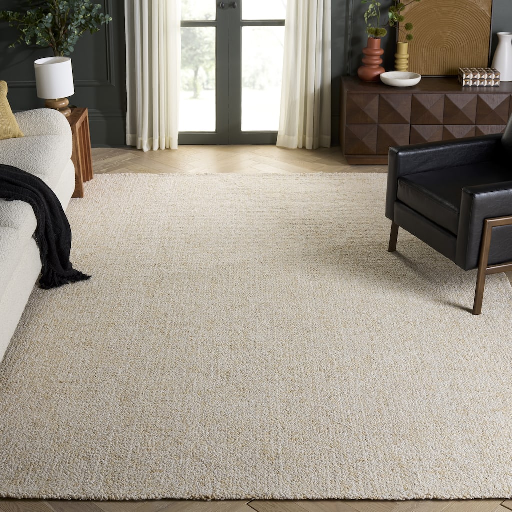 SAFAVIEH Handmade Abstract Euphrasie Modern Wool Rug