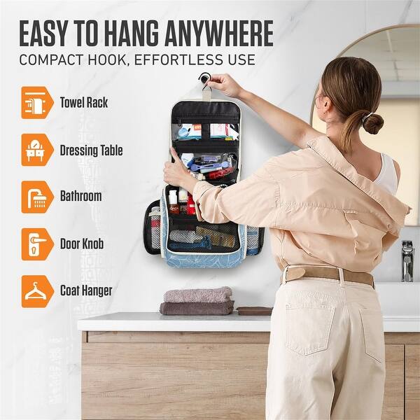 Hanging Travel Toiletry Bag - 12''L x 4''Wx 9.5'H - Bed Bath & Beyond -  42866485