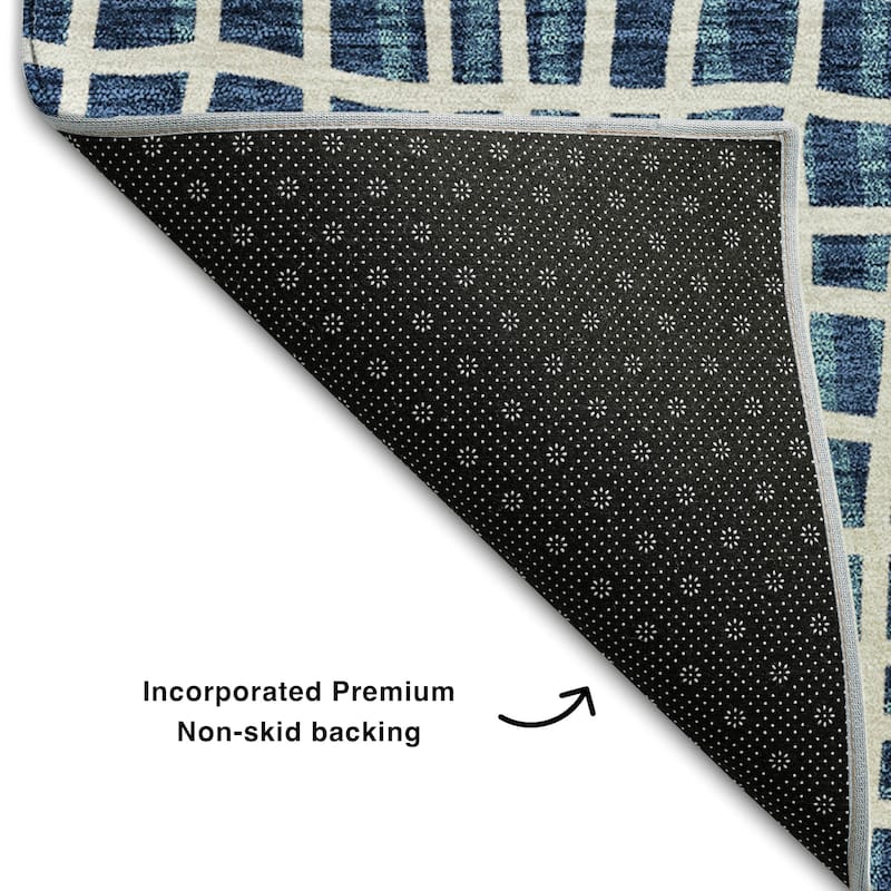 Premium Washable Super Soft Modern Lines Mayfield Rug