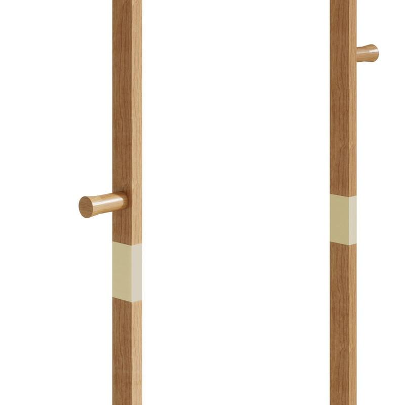 Solid Wood Coat Rack - Easy-to-Assemble Freestanding Hanger for Bedroom, Entryway, or Living Room
