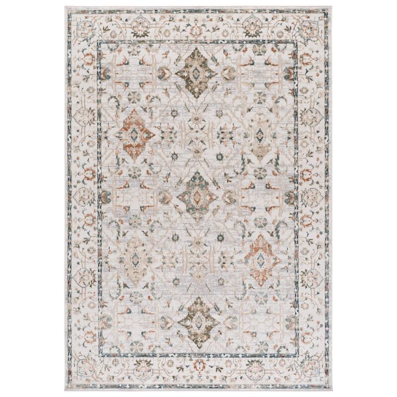 SAFAVIEH Maven Quirina Traditional Rug - Ivory/Blue Rust - 4' x 6'