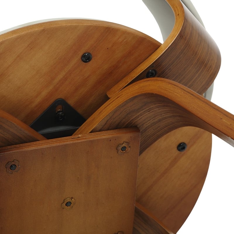 Brivo Modern Leather Swivel Accent Dining Chair in Solid Wood Frame with Open Curved Back Design for Home Living or Dining Room